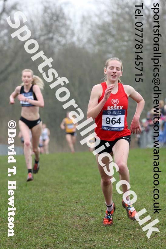 Senior womens Inter Counties Cross Country, Prestwold Hall, Loughborough. Photo: David T. Hewitson/Sports for All Pics